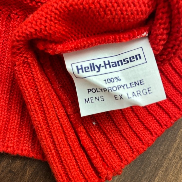 Helly Hansen Vintage Crewneck Sweater Size XL Red Winter Ski Made In USA Hip EUC - Picture 13 of 16